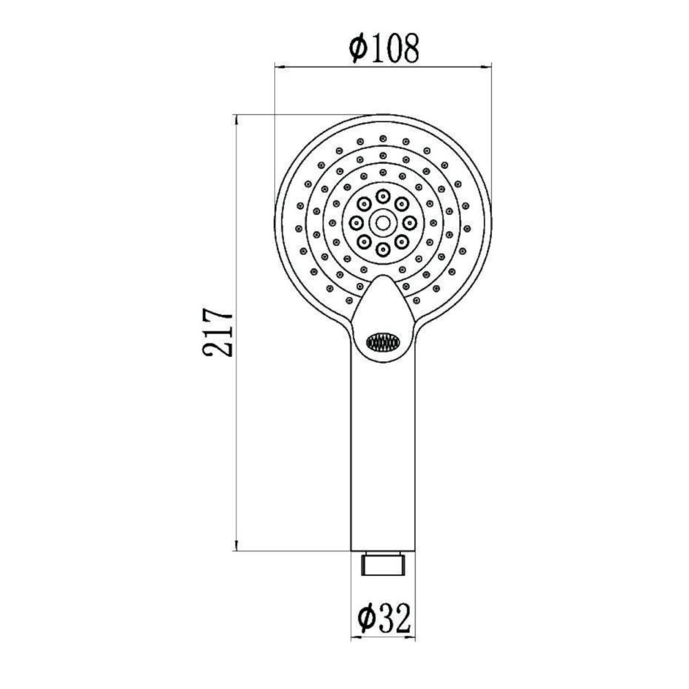 Душевая лейка Savol S-OPA005, хром