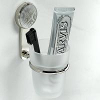 THG HIRONDELLES PLATINUM STAMPED Стакан стеклянный, подвесной, цвет Polished nickel THG HIRONDELLES PLATINUM STAMPED Стакан стеклянный, подвесной, цвет Polished nickel