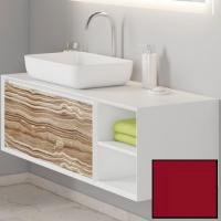 Тумба под раковину SanVit Стайл 120 L kstyle120 подвесная Красный глянец