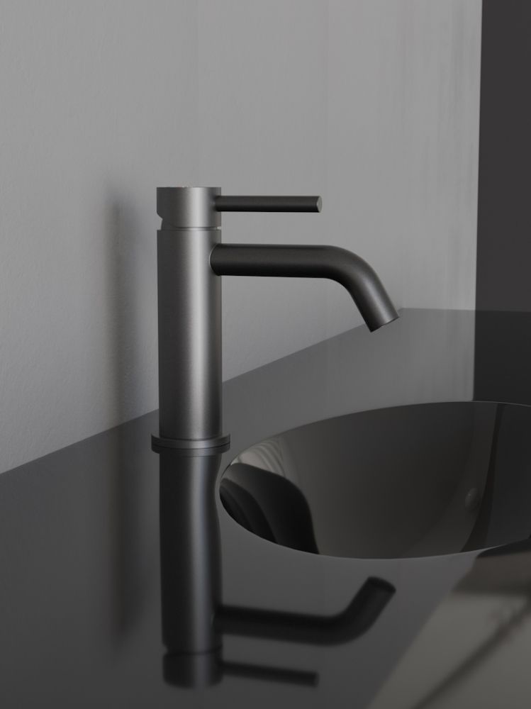 Cмеситель для раковины Knotlor SS-20/GM, оружейная сталь, артикул SS-20/GM