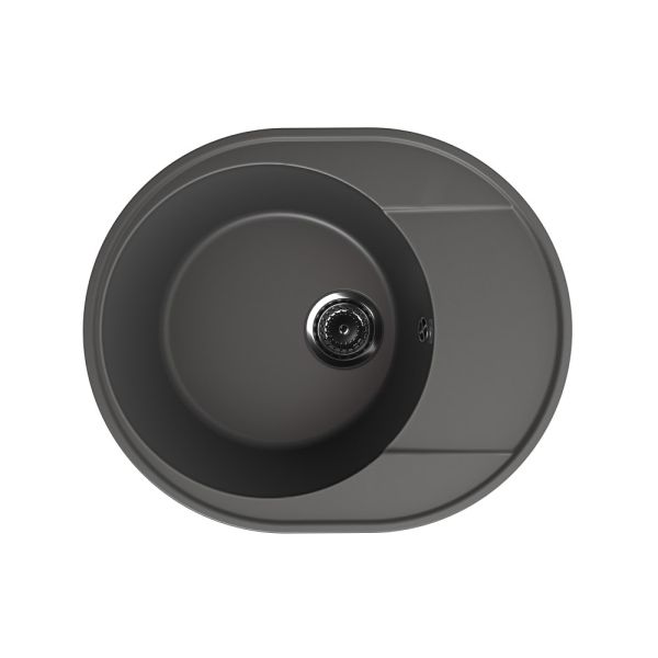 Кухонная мойка Ulgran Quartz Nora 585-09, мокрый асфальт