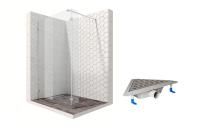 Душевая перегородка Ambassador Walk-in 15031108-ST20, свободный вход, угловой трап,120х25 Душевая перегородка Ambassador Walk-in 15031108-ST20, свободный вход, угловой трап,120х25