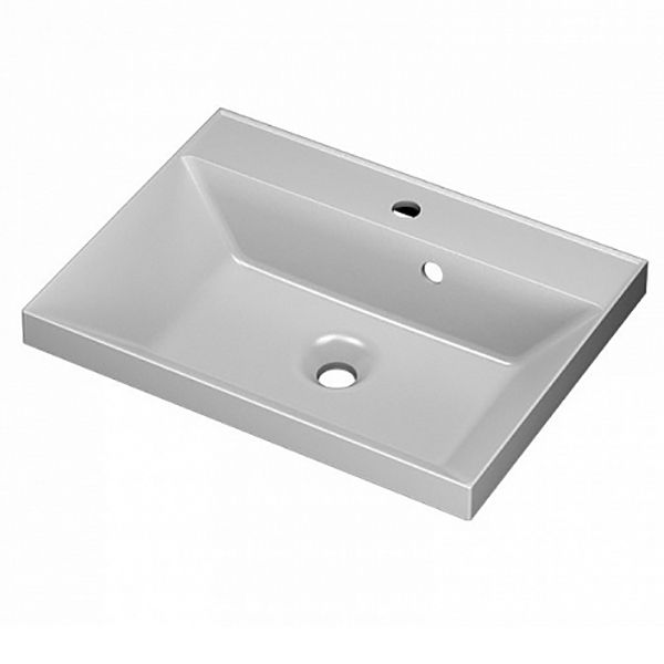 Тумба с раковиной Iddis Color Plus 60 подвесная Белая Мятная