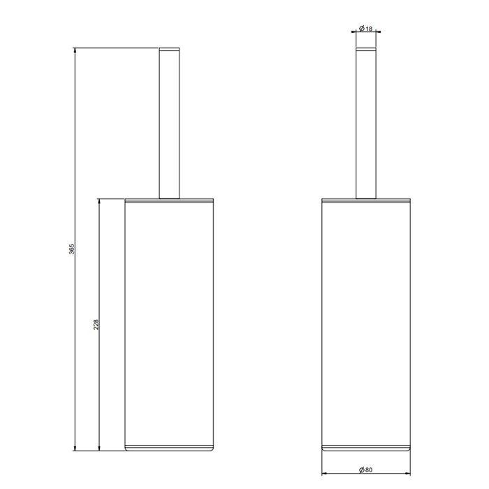 Gessi Emporio accessories Ершик напольный, цвет: Chrome