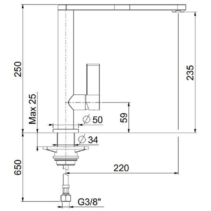 Смеситель для кухни Webert Essential EN920301441