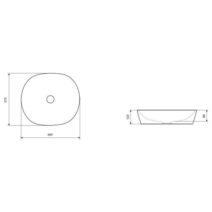 Умывальник EXCELLENT Jima 46 Умывальник EXCELLENT Jima 46