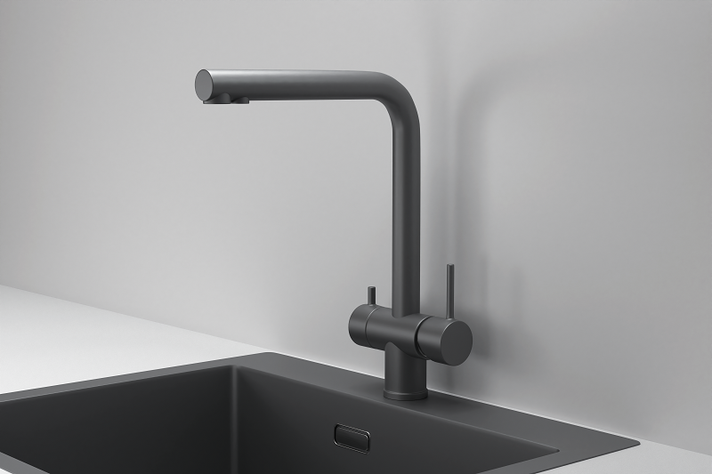 Смеситель для кухни GRANULA (7011, ГРАФИТ МАТОВЫЙ), артикул 7011, ГРАФИТ МАТОВЫЙ