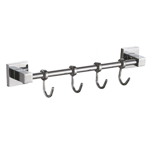 Планка с крючками для полотенец Haiba HB8615-4, хром