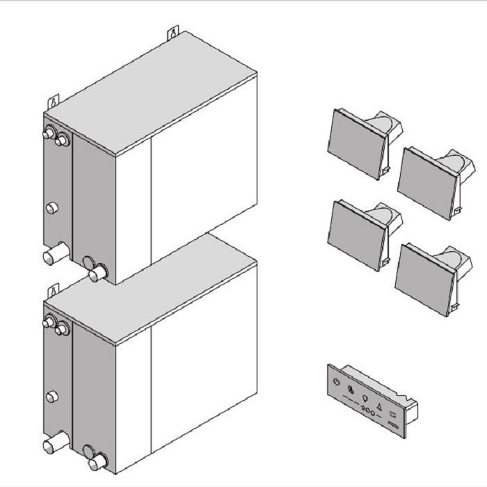 Effegibi Nuvola Smart Power 360 Парогенератор 52х26хh95 см, 36 кВт