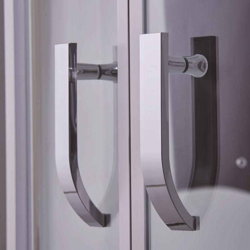 Душевой бокс SSWW BU110 138x138 с баней профиль Белый задняя стенка Белая