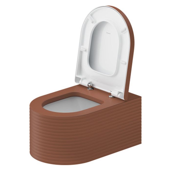 Duravit  Millio Унитаз подвесной &quot;Grooves&quot;  370х570 мм, крепление в компл.,цвет матовая корица