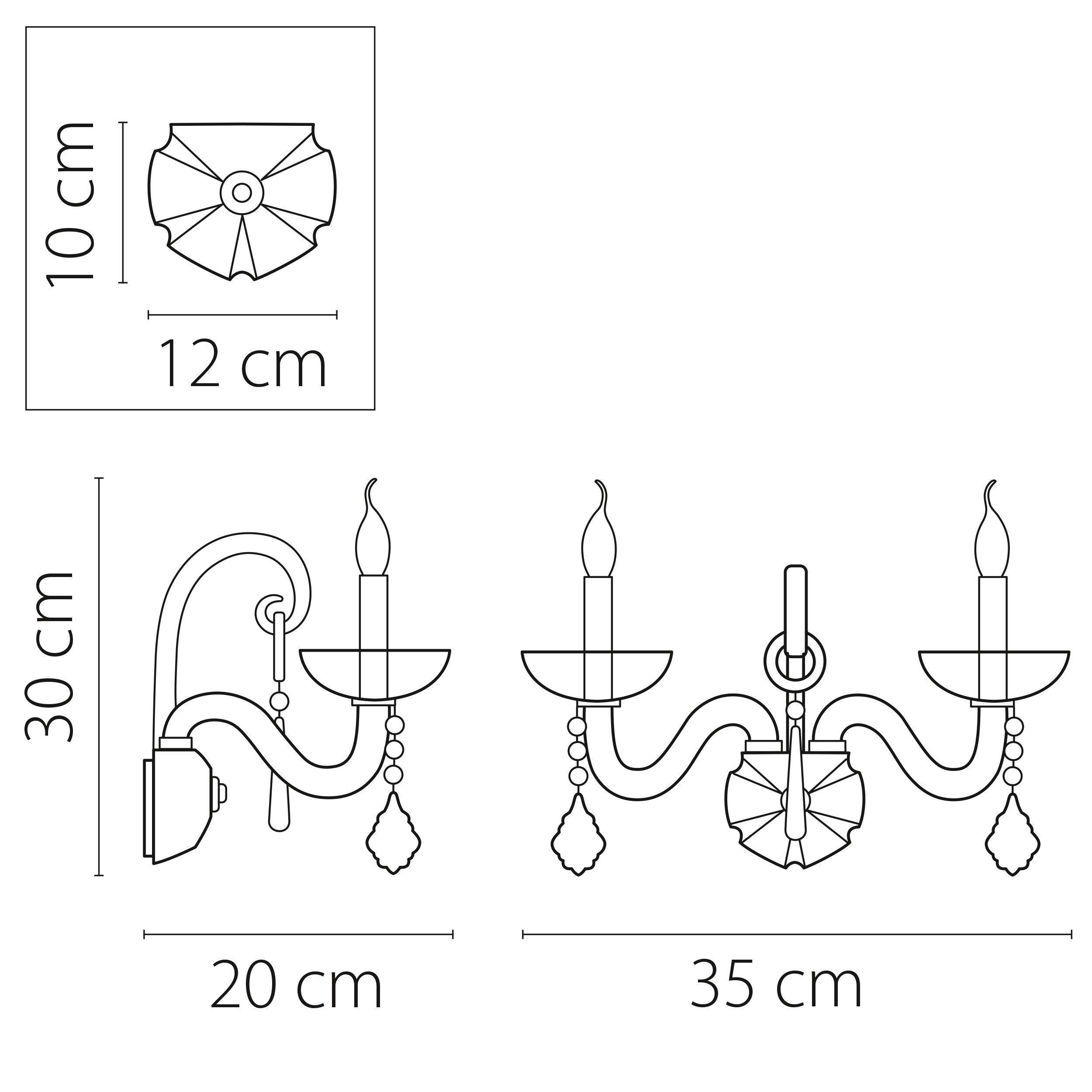 Бра Crista Lightstar Premium 722624