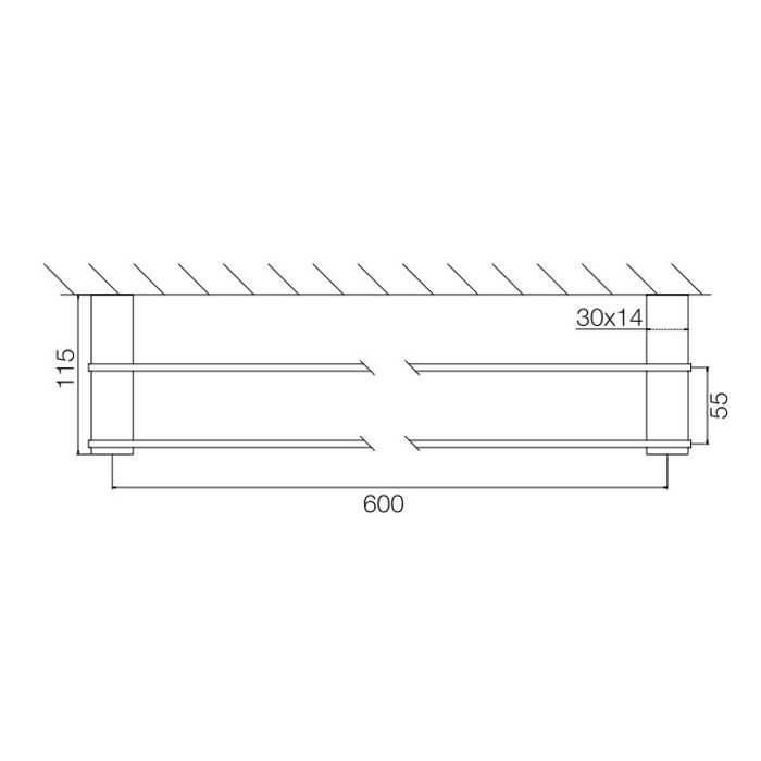 FIMA|Carlo Frattini Quadra Полотенцедержатель 400 мм., двойной, цвет хром FIMA|Carlo Frattini Quadra Полотенцедержатель 400 мм., двойной, цвет хром