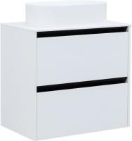 Тумба под раковину Allen Brau Activity 70 1.34003.WM белый матовый/черный браш