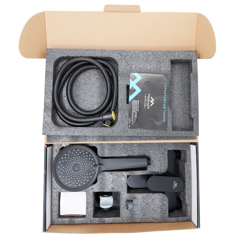 Смеситель для ванны FASHUN A3285-7, чёрный