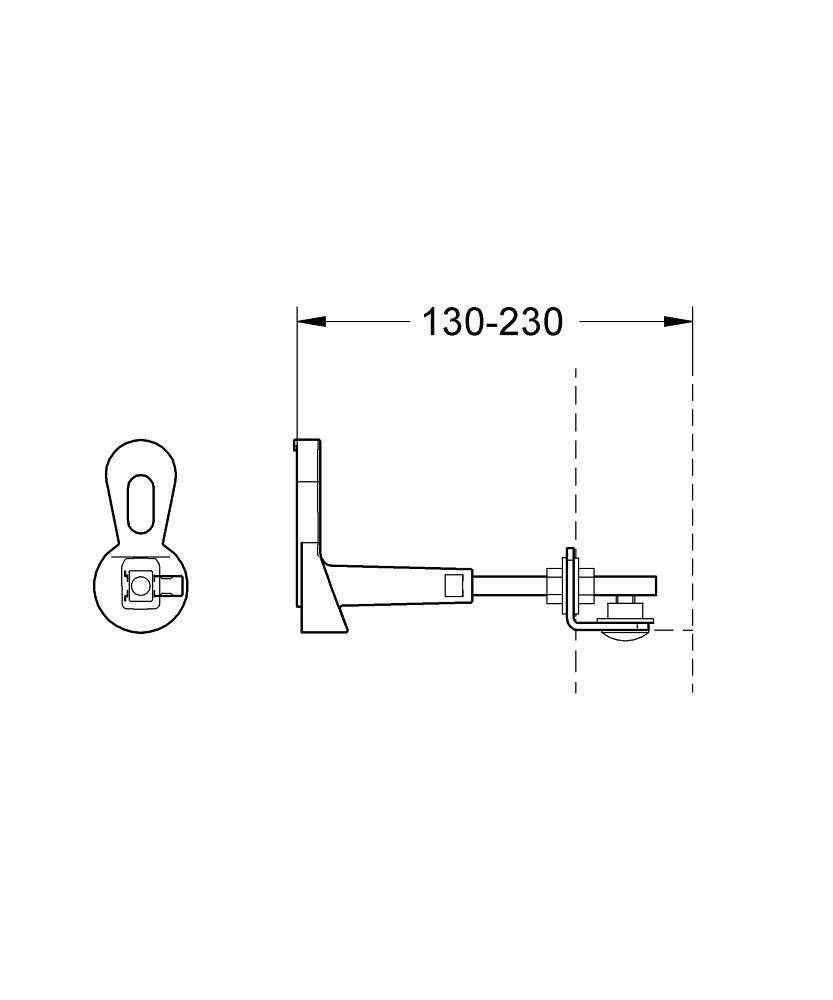 Универсальный монтажный уголок для GROHE Rapid SL (38733000) Универсальный монтажный уголок для GROHE Rapid SL (38733000)