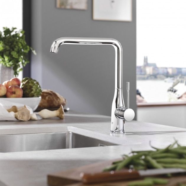 Смеситель для кухни GROHE Essence+ с высоким изливом, хром (30269000)