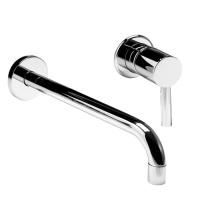 Bongio ON Смеситель для раковины встраиваемый, излив 220 мм, цвет хром (без внутр части 09761)