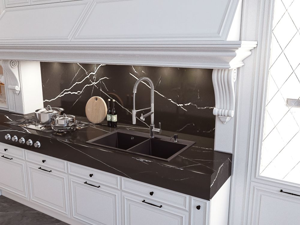 Кухонная мойка Florentina ТОСКАНА 17.050.E0820.302, антрацит, артикул 17.050.E0820.302