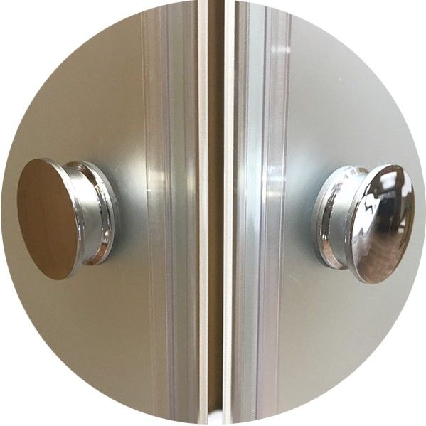 Душевой уголок Radomir Респект 100x100 1-03-1-0-0-1330 с поддоном профиль Белый стекло прозрачное