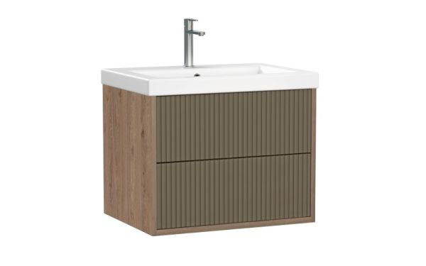 Тумба подвесная CERSANIT CLASSIC RIBBLE 60 коричневый под раковину S-UM-COM60/1-w (COMO 60) (69279)