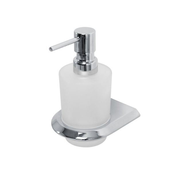 LINER-SOIS-V-01 Диспенсер для мыла подвесной, стекло, исполнение хром