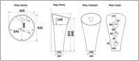Умывальник CeramaLux WK8100-G306-G324 Умывальник CeramaLux WK8100-G306-G324