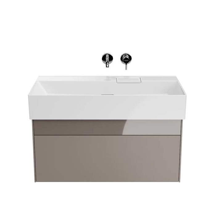 Тумба LOGICA подвесная 2 ящика 90 см, песчаный