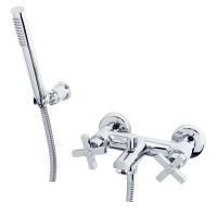 NAXOS Смеситель для ванны внешний, хром