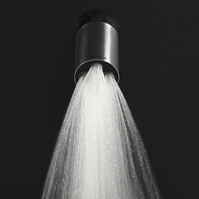 ANTONIO LUPI AZIMUT Верхний душ Ø80 мм., настенный или потолочный, поворотный, матовая нержавеющая сталь