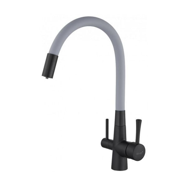 Смеситель для кухни с подключением к фильтру Savol S-L1806H-04, черный