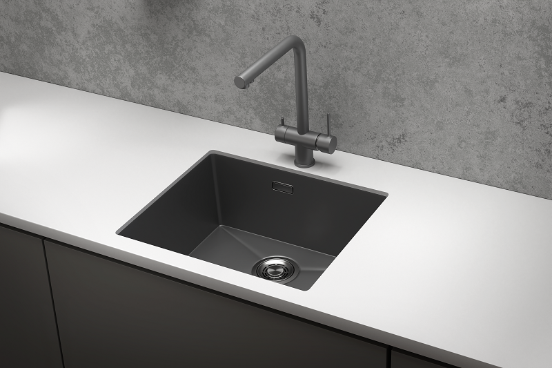 Кухонная мойка GRANULA (5445U, ГРАФИТ МАТОВЫЙ), артикул 5445U, ГРАФИТ МАТОВЫЙ