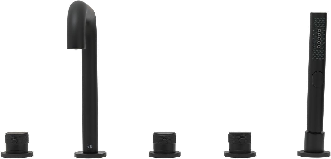 Смеситель на борт ванны Allen Brau Priority 5.31007-31 (с внутренней частью) черный матовый, артикул 5.31007-31