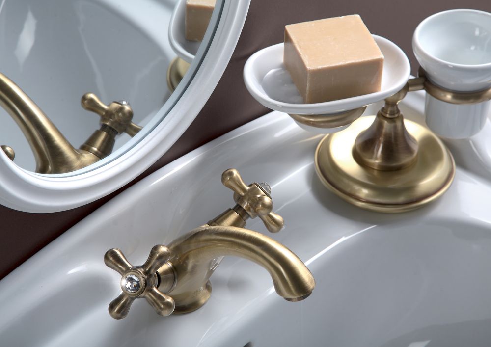 Смеситель для раковины Fiore MARGOT SKY (SWAROVSKI®) 01ZZ0622, бронза, артикул 01ZZ0622