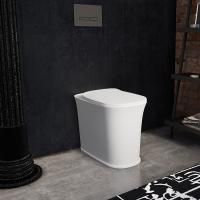 Kerasan The New Yorker Унитаз напольный приставной 600*365мм (без крепежа 762901), цвет: белый матовый