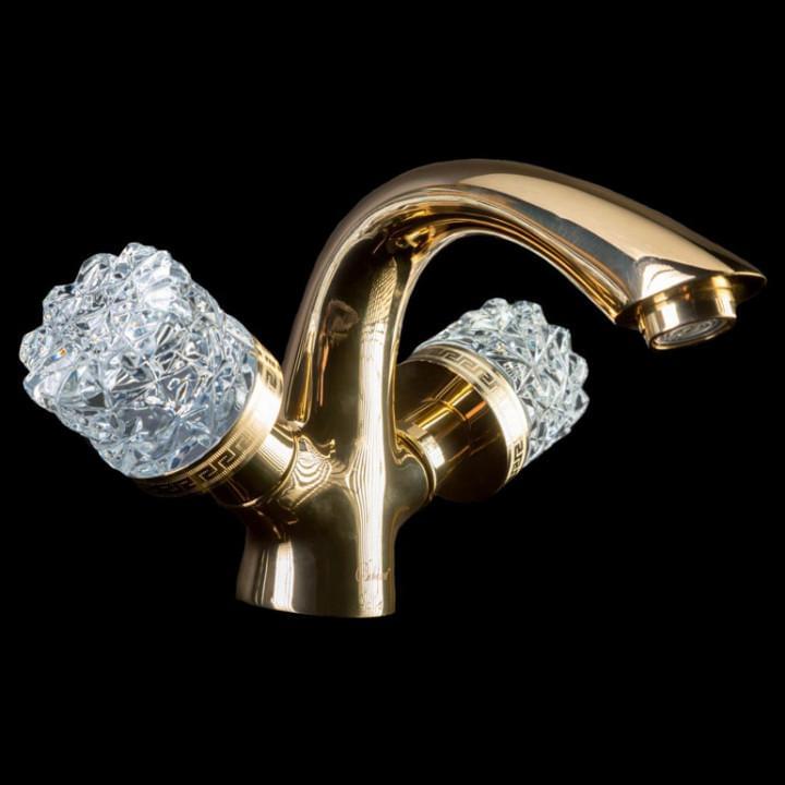 Смеситель для умывальника CRYSTAL золото Opadiris