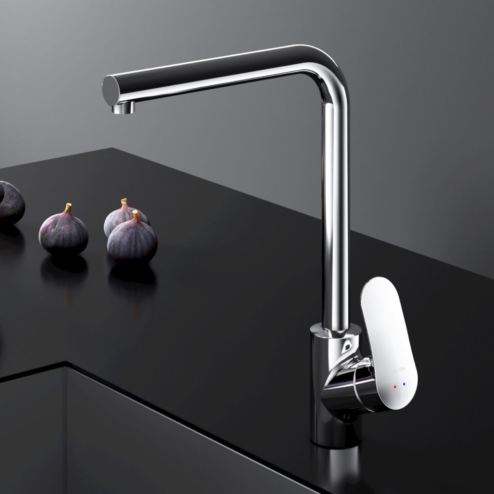 F8005000 Like, смеситель для кухни L-образный излив, хром, шт.