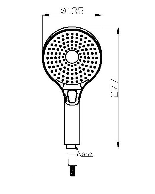 METAURO-VD-GM Смеситель для ванны и душа однорычажный в комплекте с ручным душем, шлангом и держателем, оружейная сталь, артикул METAURO-VD-GM