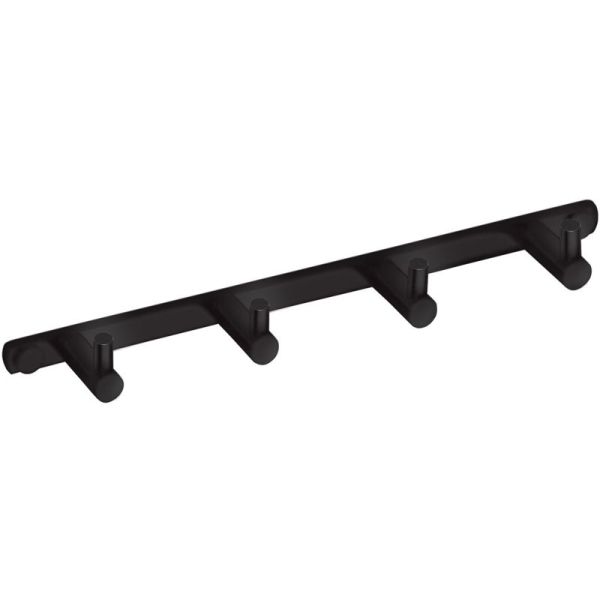 Планка DARK с 4-мя крючками , черный