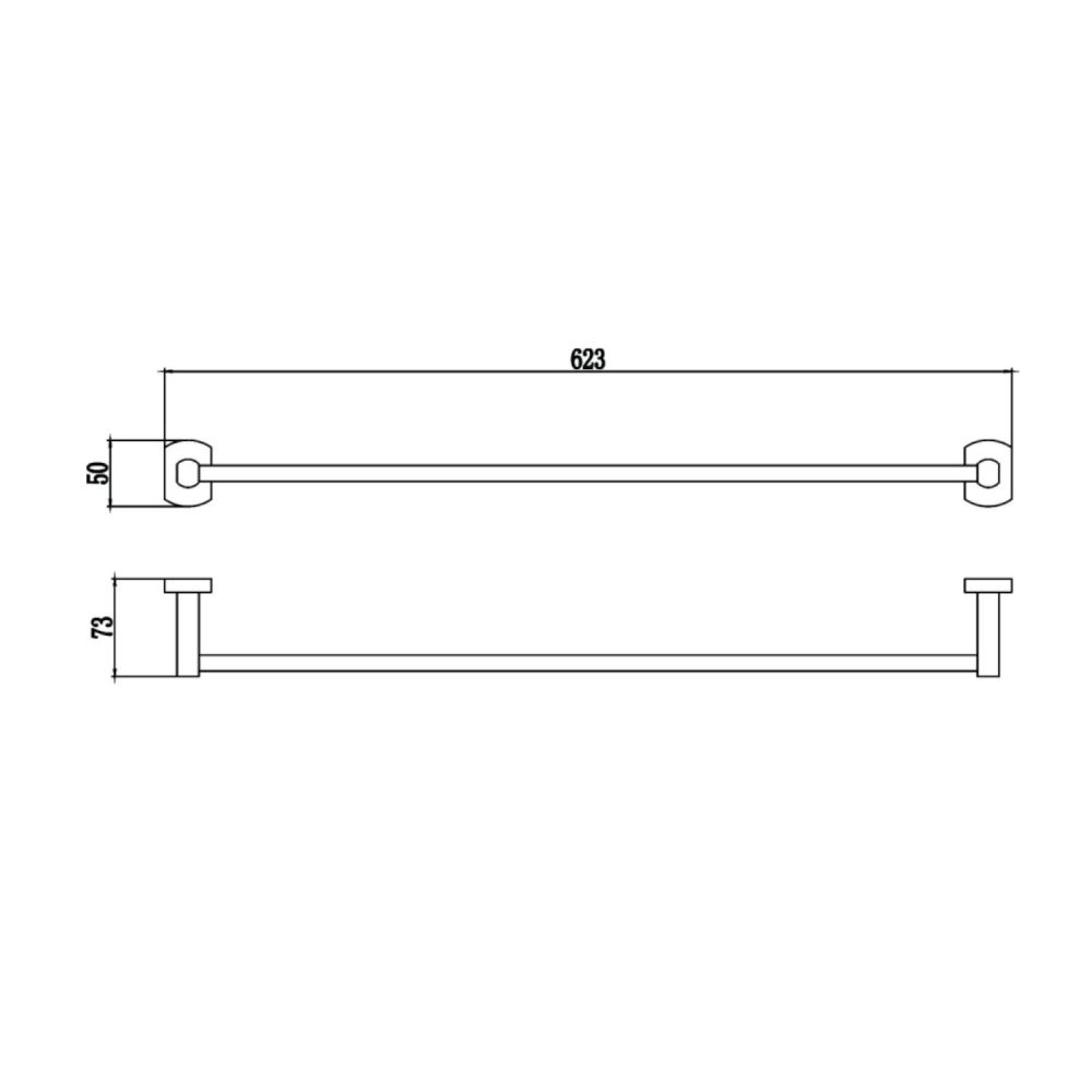 Полотенцедержатель Savol S-009924, хром