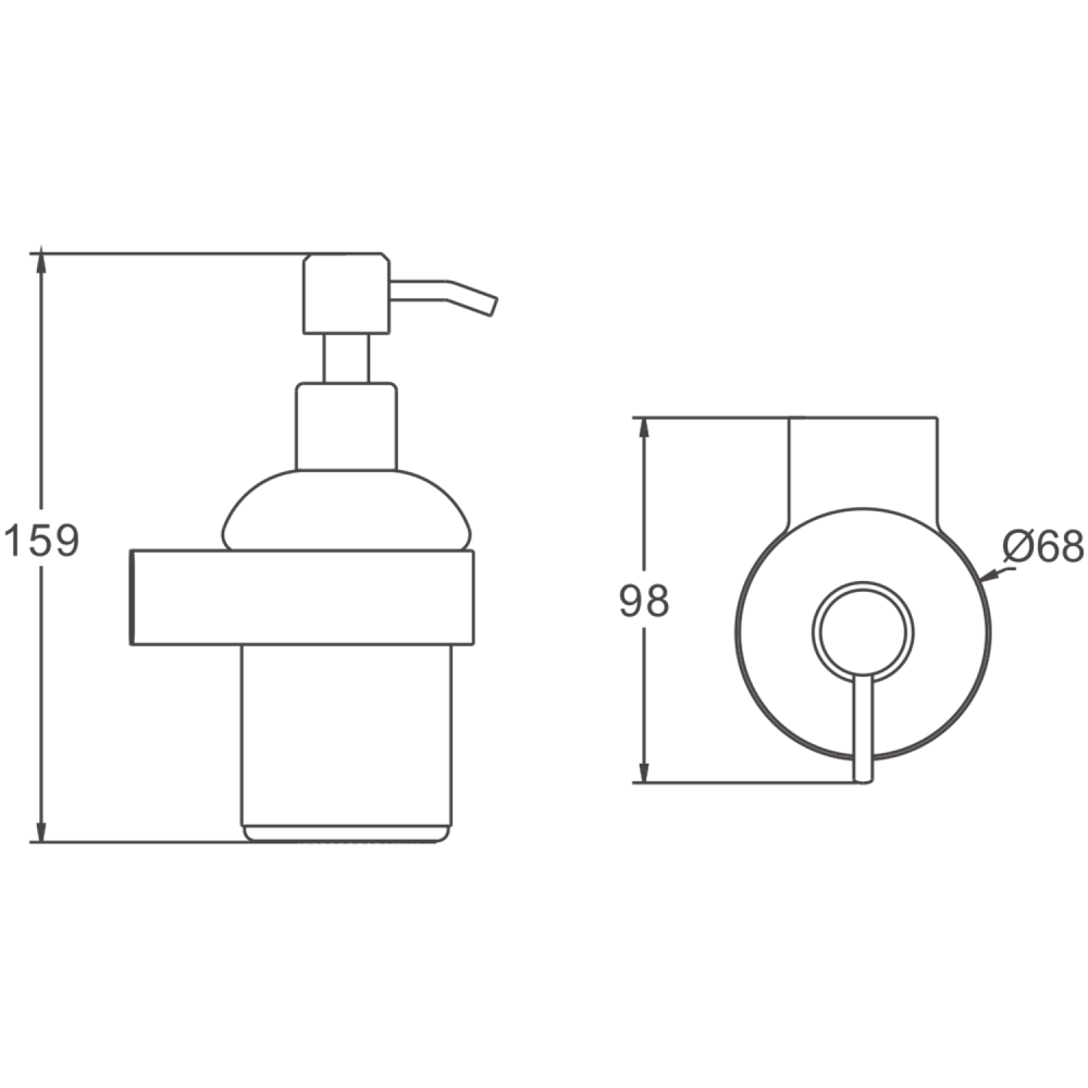 Дозатор жидкого мыла BELZ B90827, брашированное золото, артикул B90827