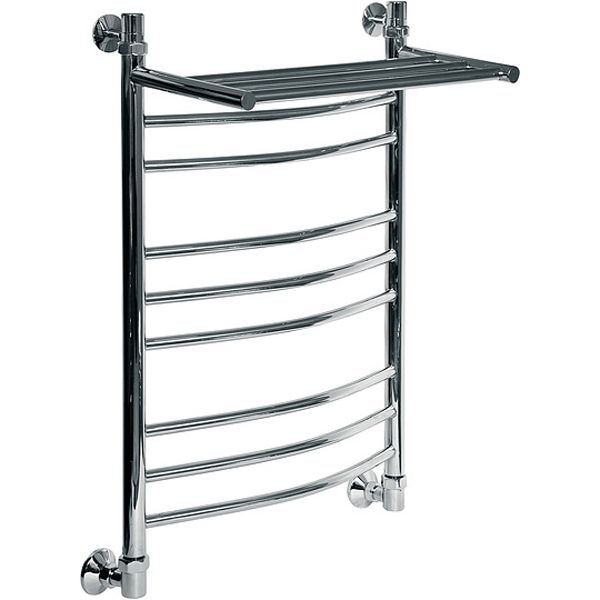 Водяной полотенцесушитель Ника Arc ЛД/ВП (г2) 80x60 с полкой Хром