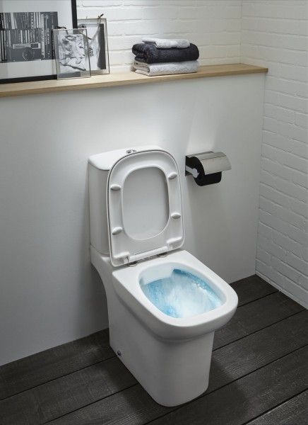 Унитаз с бачком напольный Jacob Delafon Vox UJN102-00+ETM212-00 (с сиденьем микролифт) с горизонтальным выпуском