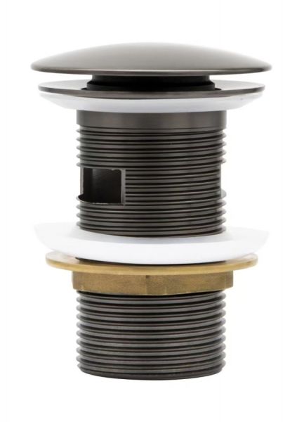 CZR-SAT-IN Донный клапан с системой "Клик-клак" с переливом, сатин