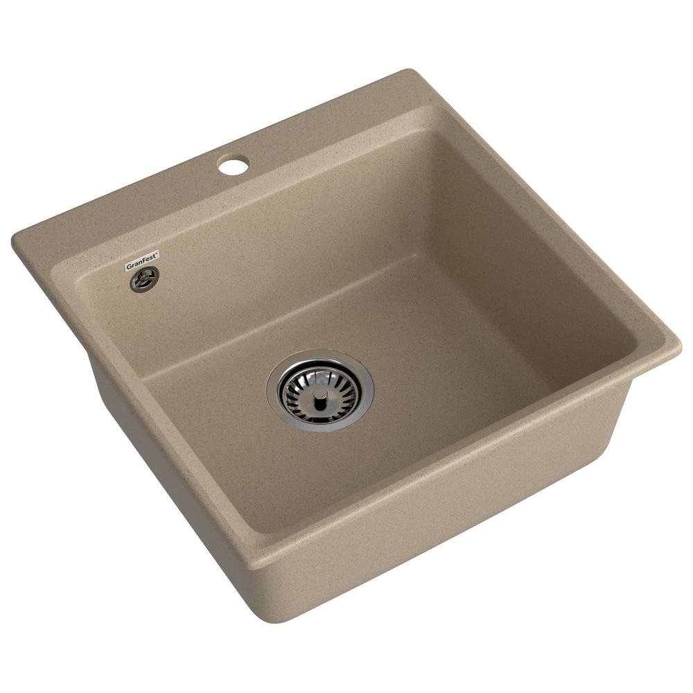 Кухонная мойка GranFest LEVEL 510, песочный, артикул LV-510 песочный