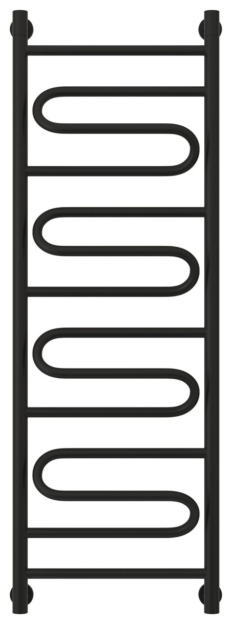 Полотенцесушитель водяной "ЭЛЕГИЯ+" 1200х400 (Матовый черный)