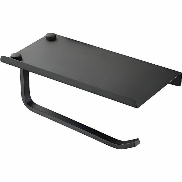 Держатель для туалетной бумаги с полочкой Haiba HB330-7, черный