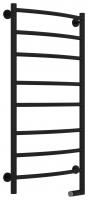 Полотенцесушитель электрический "ГАЛАНТ 2.0" 1000х500 / МЭМ правый (Матовый Чёрный)