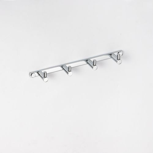 Вешалка-планка OMEGA с 4-мя крючками 270*25*40мм, хром