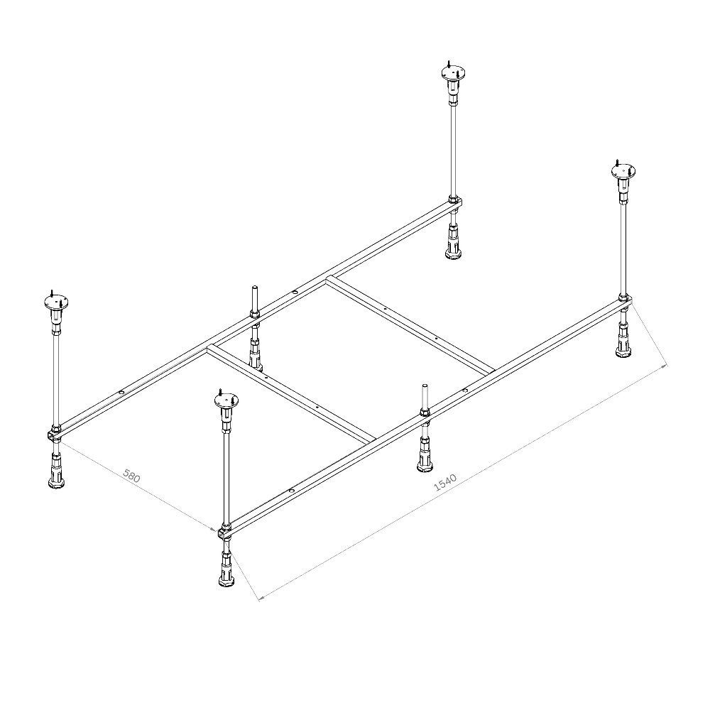 W94A-160-070W-R X-Joy Каркас для ванн 160х70 W94A-160-070W-R X-Joy Каркас для ванн 160х70